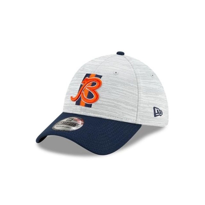 Blue Chicago Bears Hat - New Era NFL Official NFL Training 39THIRTY Stretch Fit Caps USA6894320